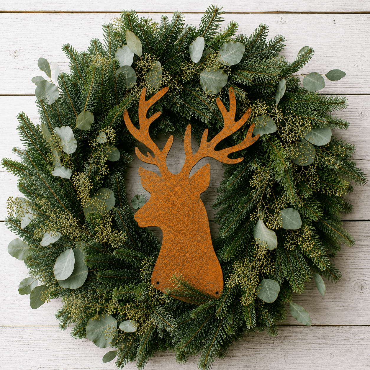 Weihnachtsdeko aus Metall & Rost für den Garten
